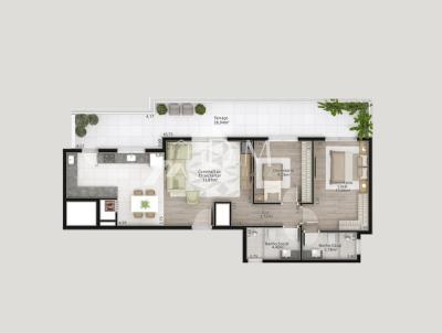 Cobertura para Venda, em Garibaldi, bairro Cair�, 2 dormit�rios, 1 banheiro, 1 su�te, 2 vagas